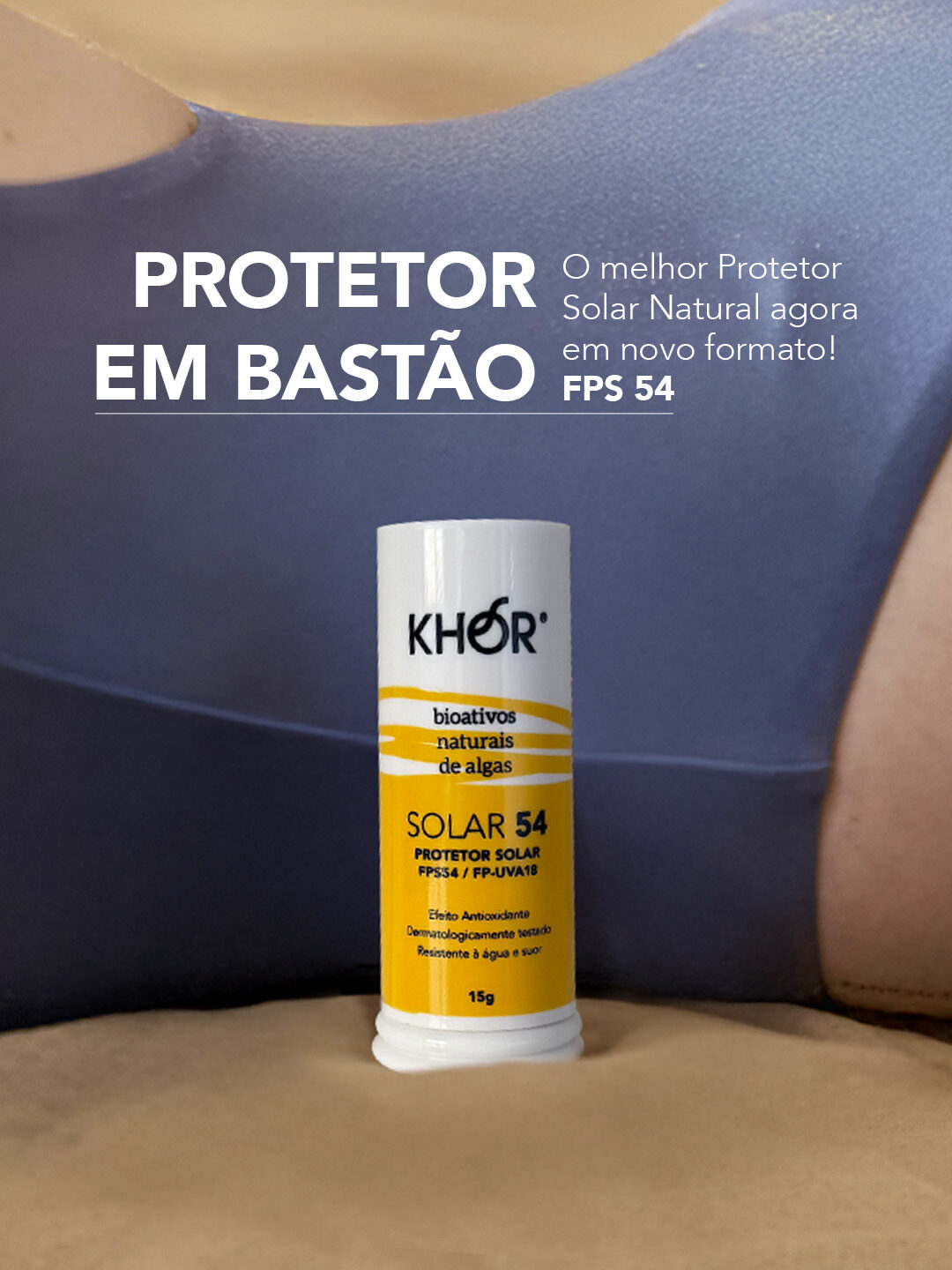 Protetor solar bastão